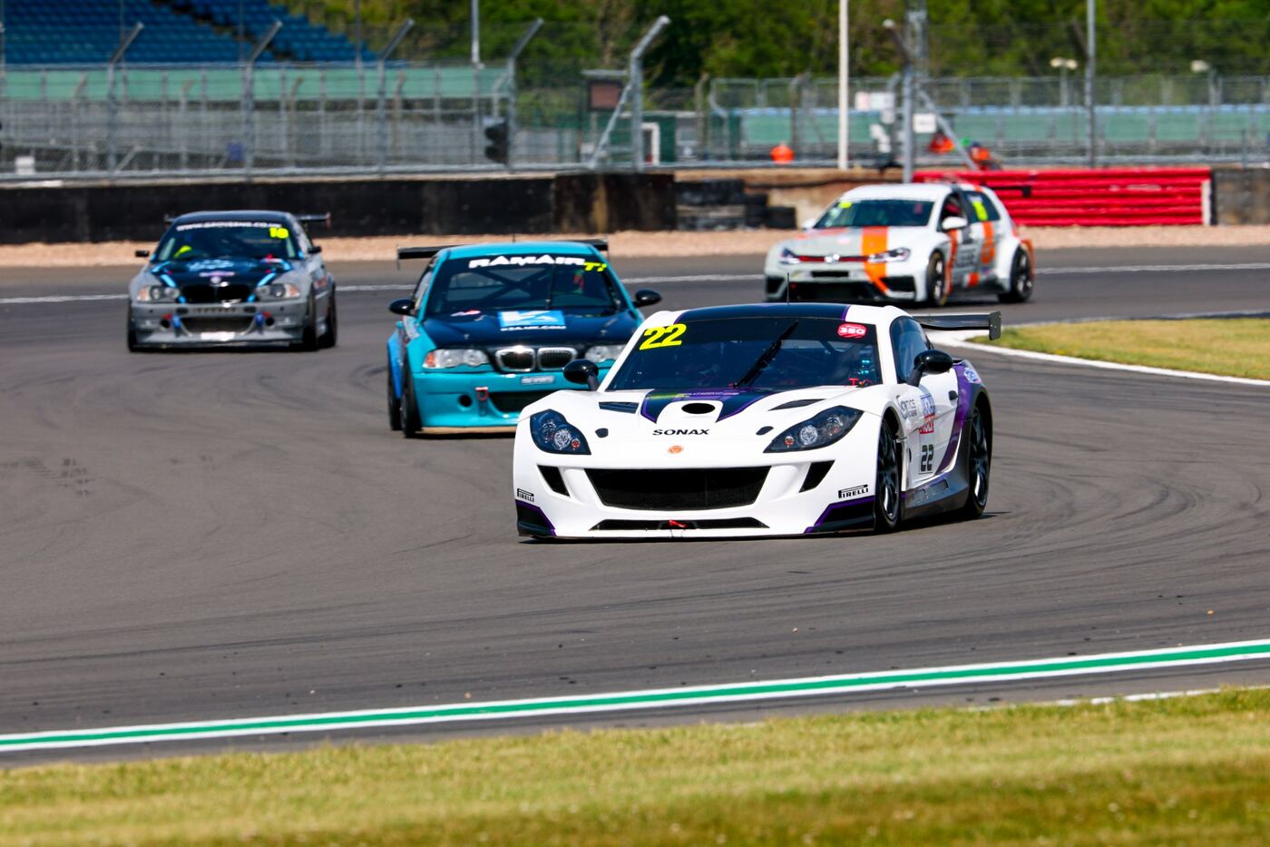 Leading the pack at Silverstone